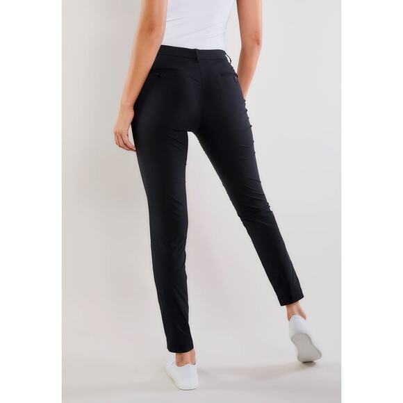 Anatomie Thea Curvy Pant Straight Leg Black Golf Travel Comfort Stretch SZ L - Picture 3 of 7